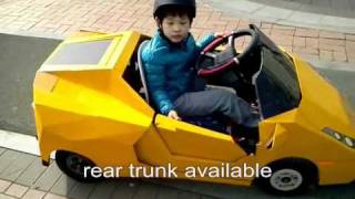 Lamborghini 7 year old driver  Gallardo replica mini kart selfmade [upl. by Enoch710]