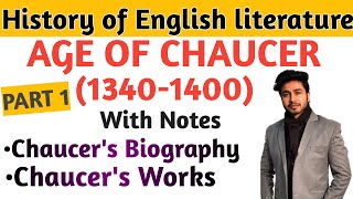 Age of Chaucer in English literature  Chaucer biography  Chaucer life and work  Age of Chaucer [upl. by Eahsram763]