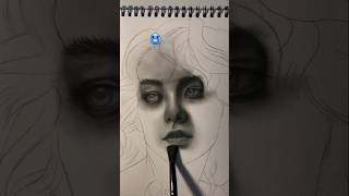 Mixed graphite and charcoal powder drawing drawing trending shorts subscribe new newyoutuber [upl. by Plume]