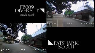 Fatshark Scout vs FB009 Diversity Comparison [upl. by Thebazile606]