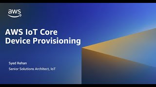 Get started with AWS IoT Core provisioning console experience [upl. by Trista]