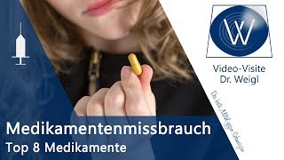 Sucht amp Medikamentenabhängigkeit Die Top 8 Medikamente von Nasenspray über Schlafmittel bis Opiate [upl. by Ennairoc]