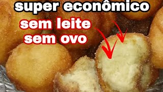 como fazer Bolinho de chuva econômico fácil de fazersem leite e sem ovos [upl. by Bouzoun]