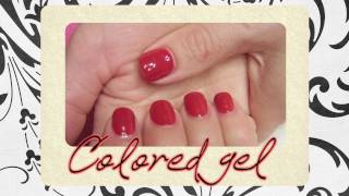 ☆★Gel nail tutorial  Colored gel★☆ [upl. by Inail310]