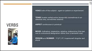 Synthetic and Analytic Languages part B Verbs HEL Lecture 6 [upl. by Shanks]