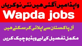 new jobs in Wapda Pakistan [upl. by Hplar]