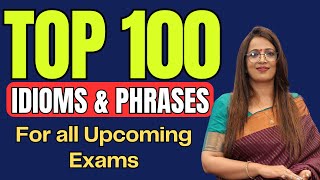 Top Important 100 Idioms amp Phrases For SSC CGL MTS STENO CDS NDA 2024  Vocabulary  Rani Mam [upl. by Sualkin]