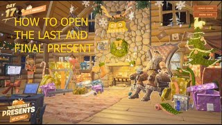 How To Open The 15Th Present In Fortnite [upl. by Ykcir]