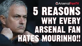 Man Utd vs Arsenal  5 Reasons Why Every Arsenal Fan Hates Jose Mourinho [upl. by Anuqahs]