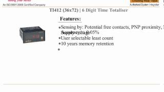 TIME TOTALIZER POTENTIAL FREE CONTACT INPUT TT412 SELEC [upl. by Whallon]