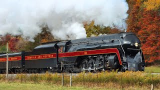 Norfolk amp Western 611 The Shenandoah Steam Spectacle 4K [upl. by Jacenta448]