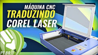 Maquina CNC Router Laser  Traduzindo Corel Laser [upl. by Specht]