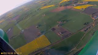 Brugger Colibri MB2 Evening flight around Skåne [upl. by Eden]