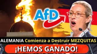 ¡Triunfa AfD Alemania DESTRUYE mezquitas Islámicas [upl. by Atinuhs]