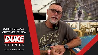 Isle of Man TT Races  Duke TT Village 2024  Guest Review  Russ from California [upl. by Ariat90]