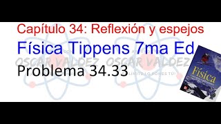 Problema 3433 Física Tippens Capítulo 34 ¿Cómo calcular la distancia al objeto y distancia focal [upl. by Atiuqad]