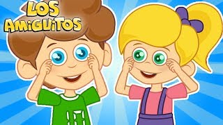 Cabeza Hombros Rodillas y Pies y las mejores Cancion Infantil 30 minutos Los Amiguitos [upl. by Princess]