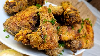 Best crispy chicken wings🍗🍗اطيب جوانج دجاج كريسبي خراااافية👌🍗 [upl. by Bonucci]