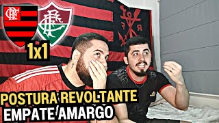 REACT MELHORES MOMENTOS FLAMENGO 1X1 FLUMINENSE  POSTURA REVOLTANTE NO SEGUNDO TEMPO [upl. by Adaran229]