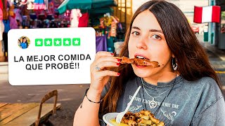 Probando COMIDA CALLEJERA en LIMA PERÚ por PRIMERA VEZ [upl. by Oglesby]