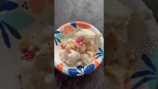 ❄️ SNOW ICE CREAM ❄️icecream snowcream yum dessertrecipe recipe [upl. by Philcox]