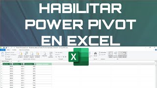 CÓMO HABILITAR POWER PIVOT EN EXCEL shorts [upl. by Raamal]