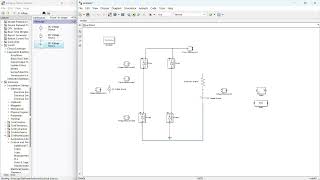 Redresseur monophasé double alternance non commandeDiodecharge RE avec MATLAB Simulink montage 11 [upl. by Lenhart]