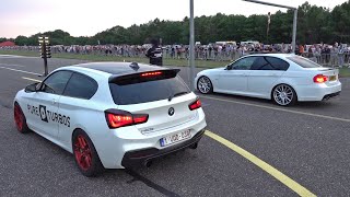 BMW M140i Pure Turbos 740HP vs BMW 335i M Sport N54 Engine 500HP [upl. by Sterrett132]