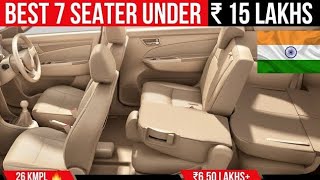 Top 5 Affordable 7Seater Cars in India 2024 Under ₹15 Lakh  Budget Family Cars Mileage amp Features [upl. by Leicam]