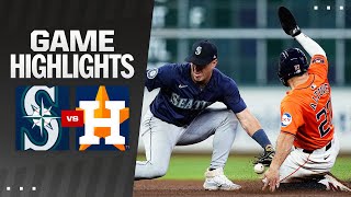 Mariners vs Astros Game Highlights 5324  MLB Highlights [upl. by Ilrebma]