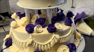 How to Design a Two Tier Wedding Cake with open Pillars [upl. by Clippard]