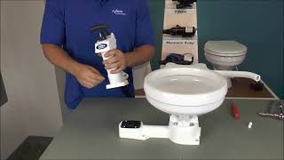 Change a Jabsco Manual Toilet From Right Handed to Left Handed [upl. by Undis]