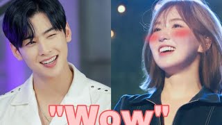 Red Velvet’s Wendy Couldn’t Handle ASTRO’s Cha Eunwoo in This Adorable Moment [upl. by Aihk268]