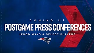 Patriots Postgame Press Conferences 1117 HC Jerod Mayo Drake Maye amp Select Players [upl. by Bryan]