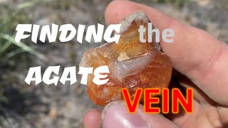 FINDING A NEW AGATE VEIN rockhounding thefinders [upl. by Weinert]