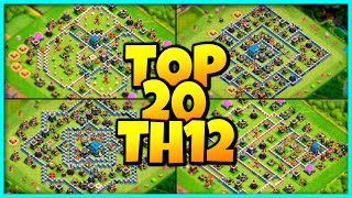 New INSANE TH12 BASE WARTROPHY Base Link 2023 Top20 in Clash of Clans  Town Hall 12 War Base [upl. by Burn7]