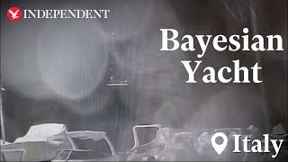 Moment Bayesian yacht engulfed by storm [upl. by Airtal70]