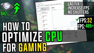 How To Optimize CPUProcessor For Gaming  Boost FPS amp Fix Shutters 2023✅ [upl. by Zebe]