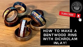 Making A Bentwood Ring With Dichrolam Inlay woodworking [upl. by Reste985]