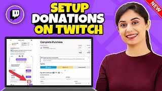 How to setup donations on twitch 2024  Full Guide [upl. by Serrell292]