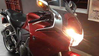 Honda VFR 1200 with two brothers exhaust sound [upl. by Arriek181]