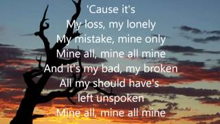 SHEDAISY  MINE ALL MINE  LYRICS [upl. by Ellehsat]