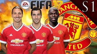 KOSCIELNY ROBBEN RIBERY SIGN FIFA 17 MANCHESTER UNITED CAREER MODE S1 EP 10 [upl. by Ennaxor640]