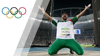 Nazarov wins historic gold in Mens Hammer Throw [upl. by Joub]