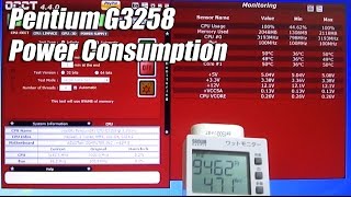 【消費電力】Pentium G3258 power consumption with OCCT [upl. by Macfarlane]