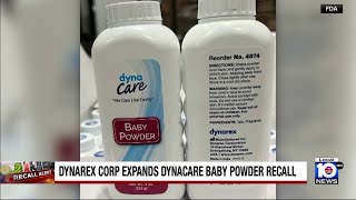 Baby powder recalled due to possible asbestos ris [upl. by Hgieliak]