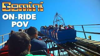 Gemini Back Row OnRide POV 60fps HD Cedar Point [upl. by Callery267]