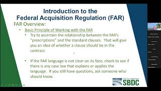 Introduction to the Federal Acquisition Regulations – FAR [upl. by Broek]