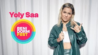 Entrevista a YOLY SAA  Benidorm Fest 2024 [upl. by Skardol]