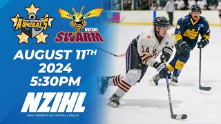 NZIHL 2024  West Auckland Admirals vs Botany Swarm  11 August 2024 [upl. by Qirat]